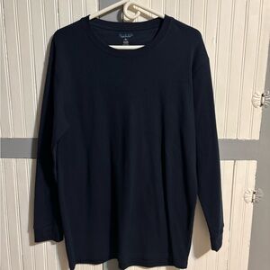 Gildan Men's Navy Long Sleeve Thermal Tee